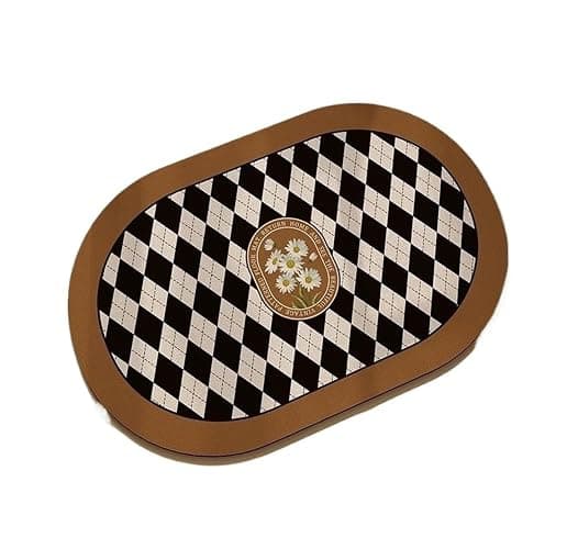 PTAWAA Bathroom Doormat ins Wind Suction Toilet Floor mat Non-Slip Toilet Toilet(Daisies,40X60cm 15.7X23.6in) - Image 1