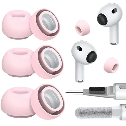 Ear Tips Replacement for AirPods Pro 3, Silicone Earbuds Tip 3 Pairs | Ear Buds Eartips with Cleaner Kit - Buds Replacement Accessories for AirPod Pro 3rd Gen (Assorted S/M/L, Pink) - Image 1