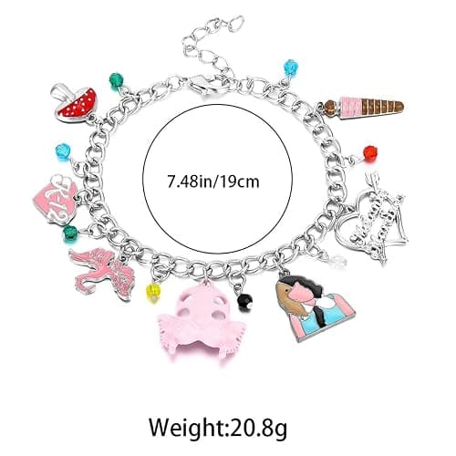 New 2025 Pink Crying K12 Charm Bracelet Melanie Martinez Portals Mask Pendant Jewelry Record Fashion Fans Gift Souvenir Accessories Decoration Jewelry Commemorative Accessories Trendy Best For Gift thumbnail 5