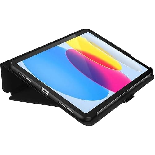 Speck Case for iPad Pro 10th Generation 10.9 Inch - Drop & Camera Protection, Slim Multi Range Stand, Apple Pencil Holder - Black/Black/White thumbnail 5