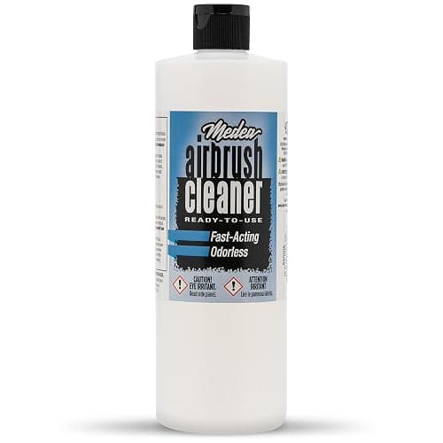 Medea Airbrush Cleaner 16 oz – Ready-to-Use Solution for Airbrushes, Paint Brushes & Artist Tools – For Acrylic, Oil & Water-Based Paints, Inks, Dyes, Watercolors and Gouache. Deep Cleans & Flushes - Image 1