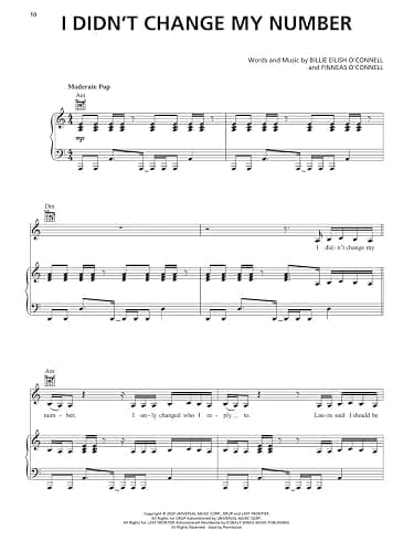 Billie Eilish - Happier Than Ever | Piano/Vocal/Guitar Sheet Music Songbook for Students and Fans | 15 Songs from Third Studio Album with Lyrics and ... Home Practice or Performance (Hal Leonard) thumbnail 6