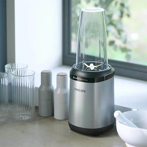 Philips Blender 5000 Series - Puissance 800W, Technologie ProBlend Plus, Lames détachables, Nettoyage facile, Design compact et élégant, Grand récipient, Noir (HR2764/00) thumbnail 2