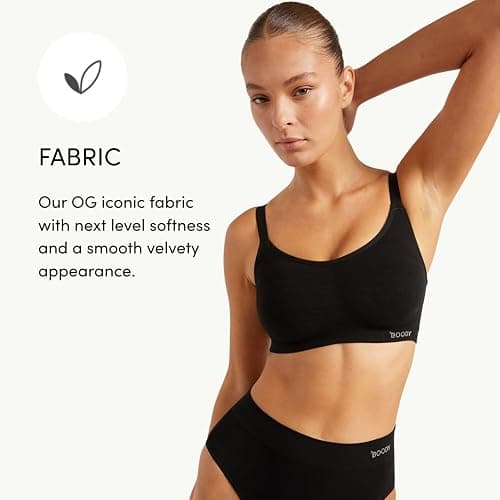 Boody -Wireless Full Bust T-Shirt Bra -Seamless Bra -Padded -Adjustable Straps -Bamboo Viscose -Perfect for DD-F Cups thumbnail 3