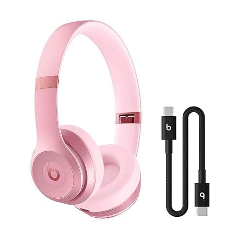 Beats Solo 4 - Wireless Bluetooth On-Ear Headphones with USB-C Charging Cable (20 cm) - Jet Black - Image 1