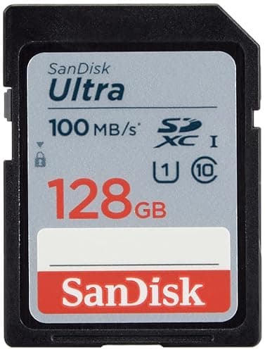 SanDisk 128GB Ultra SDXC UHS-I Memory Card - 100MB/s, C10, U1, Full HD, SD Card - SDSDUNR-128G-GN6IN - Image 1