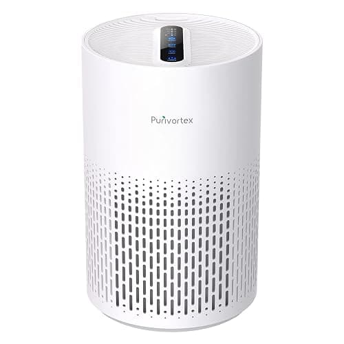 Purivortex Air Purifiers for Home, Quiet HEPA Air Filter for Pollen, Smoke, Dust, Pet Dander, Odor, Hair, Covers Up to 880 Sq Ft, PX500 White - Image 1