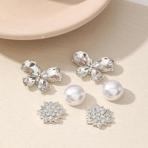 Rhinestone Bling Shoe Charms Designer Jewelry Accessories for Women Girls Luxury Rhinestone Butterfly Jewelry Shoe Decoration with Bling Girly Chains Fashion for Party Favors Birthday Gifts thumbnail 2