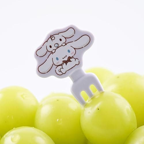 Food Picks - Toothpicks for Appetizers - Durable Plastic Decorative Toppers - Add Fun to Bento Boxes, Lunch & Party Snacks (3 Pack Set (Kitty 8pcs+Cinnamonroll 6pcs+Pompom-Puin 6pcs)) thumbnail 6