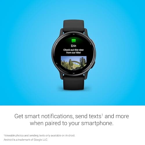 Garmin Vívoactive 5, Health and Fitness GPS Smartwatch, AMOLED Display, Up to 11 Days of Battery, Slate Aluminum Bezel with Black Case and Silicone Band thumbnail 6