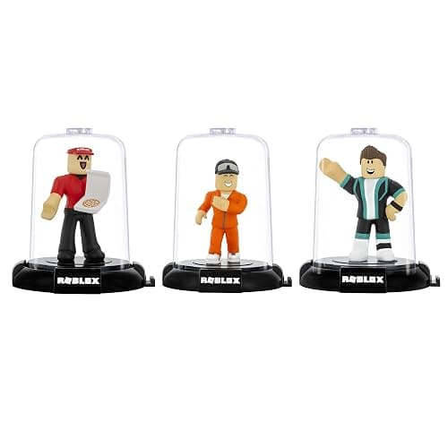 Roblox Action Collection - 15th Anniversary Domez Collectible Work at a Pizza Place: Pizza Delivery Guy, Welcome to Bloxburg: Tom, Jailbreak: Inmate 3-Pack [Includes 3 Exclusive Virtual Items] thumbnail 3