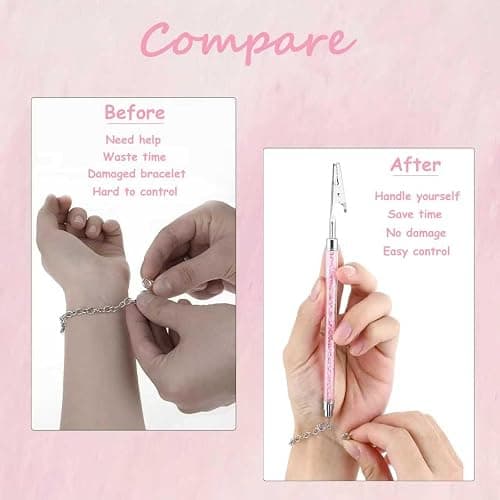 Gorofit Auxiliary Tools of Stainless Steel Self-service Jewelry | Aviation Grade Stainless Steel, 197 mm Extended Design, Ergonomic Easy to Operate, Quick Wearing & Dismantling, Portable thumbnail 4