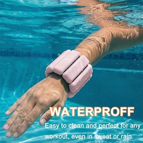 Wearable Wrist & Ankle Weights - (1LB/2LB/4LB), Silicone Bracelet Wrist Bangles for Men Women, Workout Resistance Weights for Exercise,Jogging,Yoga,Gym,Strength Training thumbnail 3