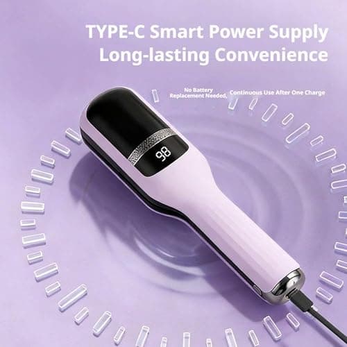 Cordless Split Ends Hair Trimmer, Automatic Damage Hair Clippers for Salon & Home, Quickly Removes Split Ends and Broken Hair Tips, Dead Ends Trimmer for Damaged,Dry, Brittle Hair (Pink) thumbnail 5