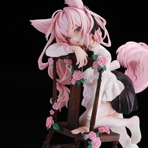 QAHEART Anime Illustration KINAKO Figure Original Painting Figures Rabbit Flova Figure Bunny Girl Model Statue - 8.27in/21cm - Rabbit Flova thumbnail 4