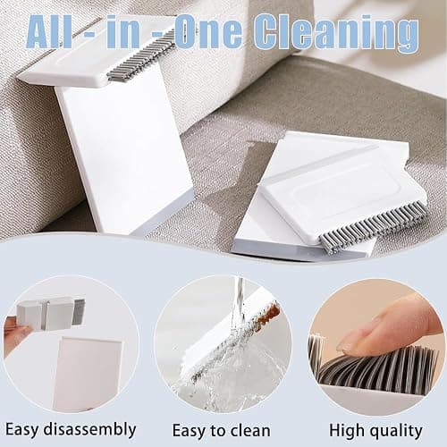 Ouliget Kitchen Sink Squeegee and Countertop Brush,3 in 1 Mini Squeegee Sponge Countertop Dirt Cleaning Brush,Multi Purpose Compact Brush Cleans Wet and Dry Spills thumbnail 3