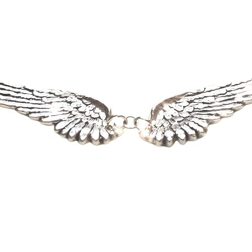 Unified Jewellery Silver Plated Angel Wings Necklace For Women, Double Wing Pendant, Adjustable Chain, Fashion Jewellery B44 thumbnail 2