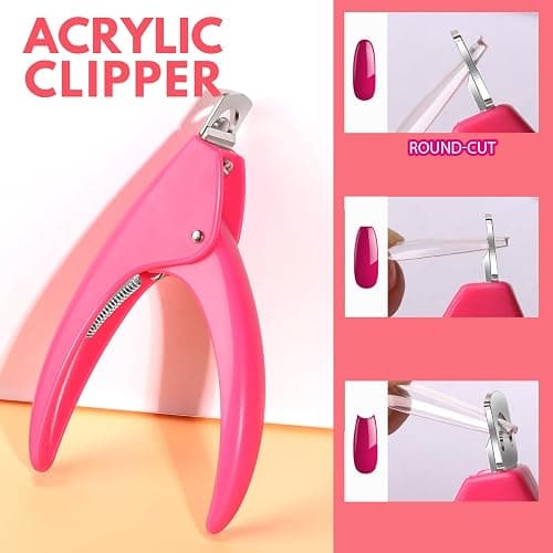 Teenitor Clear Coffin Nail Tips Set, Long Acrylic Nail Kit Full Cover Clear Press On Nails, 600 Pcs Fake Nails with Glue, Acrylic Nail Clipper Files and Buffer Polisher thumbnail 3