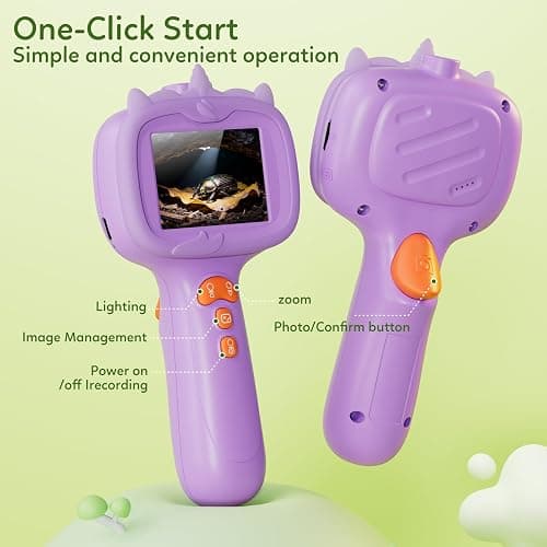 Kids Borescope Toys Camera with Light for 4-10 Years Old Boys Girls Birthday Gift 32GB Type-C Rechargeable STEM Science Educational Toy Snake Scope Camera for Outdoor Camping Nature Exploration thumbnail 3