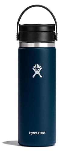 Hydro Flask Wide Mouth with Flex Sip Lid - Insulated Water Bottle Travel Cup Coffee Mug Tumbler 20 Oz - Image 1