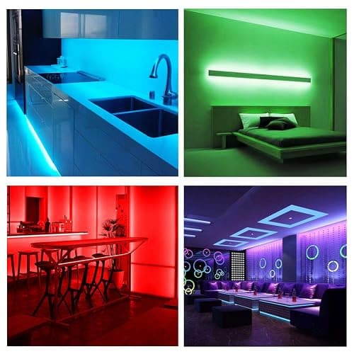 DAYBETTER Led Strip Lights 32.8ft Kit with Remote and Power Supply Color Changing thumbnail 8