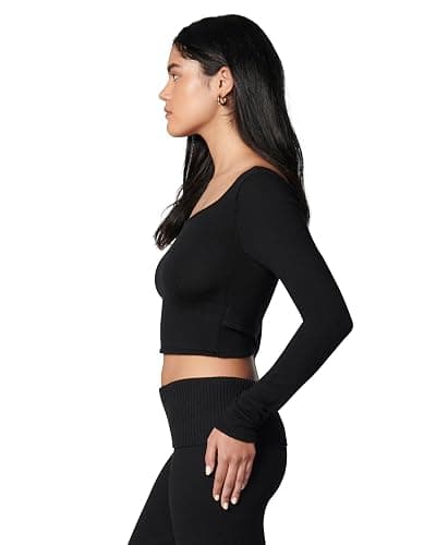Florence by Mills Women's Barre Collection Crossback Sweater Top thumbnail 3