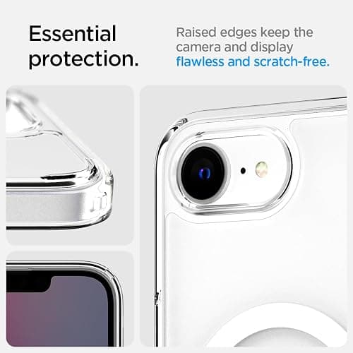 Spigen for iPhone 16e Case, Ultra Hybrid MagFit [Anti-Yellowing] [Compatible with Magsafe] - Frost White thumbnail 6