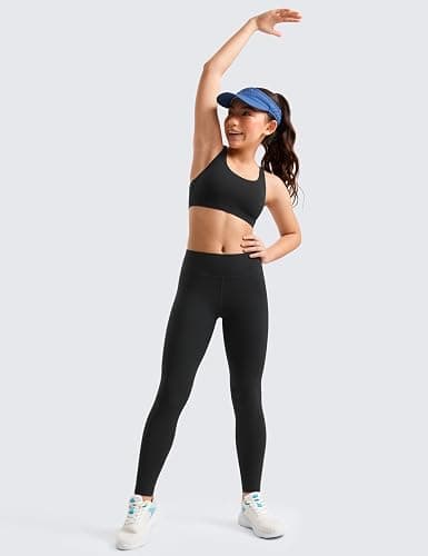 CRZ YOGA Girls Butterluxe Full Length Yoga Leggings - Athletic Sports Casual Pants High Waist Tights Kids Teen thumbnail 2