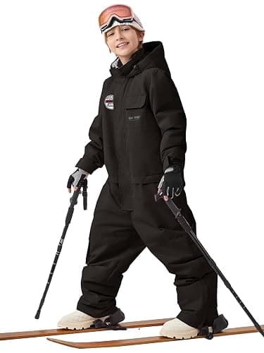WOWULOVELY One Piece Snow Suit for Kids Toddler Girls and Boys Snowsuit Waterproof Insulated Jumpsuit Coveralls Snowboard thumbnail 4