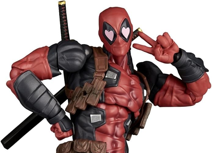 Kaiyodo Revoltech Amazing Yamaguchi Deadpool Ver. 2.5, Total Height: Approx. 6.7 inches (170 mm), Non-scale, PVC & ABS, Painted Action Figure, NR050 thumbnail 12