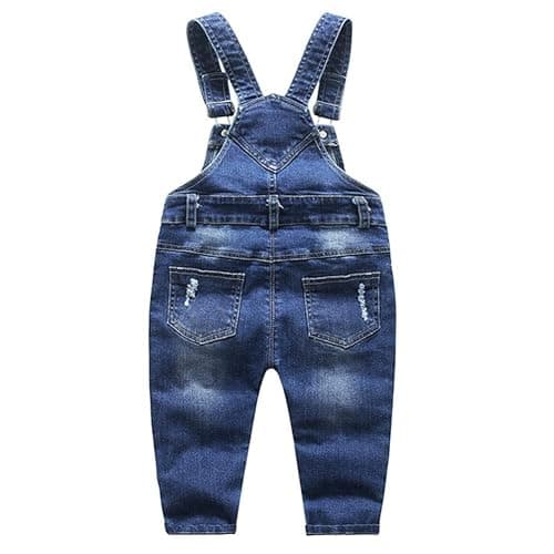 KIDSCOOL SPACE Baby Girl Boy Jean Overalls,Little Kid Bib Pocket Denim Workwear thumbnail 2