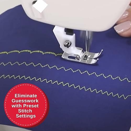 SINGER M1500 Lightweight & Portable Sewing Machine with Accessory Kit | 57 Stitch Applications, LED Light & 4-step Buttonhole | Great for Quilting, Crafts & Mending thumbnail 7