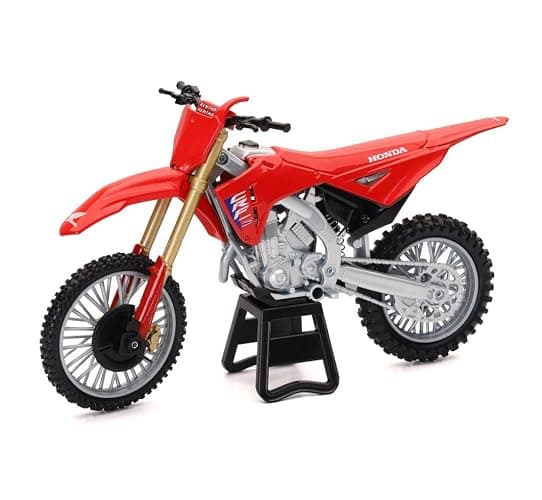 Diecast Model Bike Compatible for 1:12 Scale Honda CRF450R Dirt Bike NewRay Motorcycle 58493 - Image 1