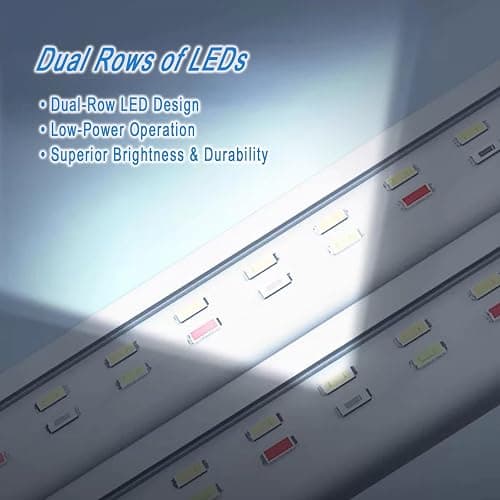 Led Aquarium Light Clip on Fish Tank Light Full Spectrum Plants Lights with Timer Auto On Off, 3 Colors Mode, 360° Adjustable 2 Light Bar, Aquarium Lamp Suitable for 20-75 Gal Fish Tank thumbnail 9
