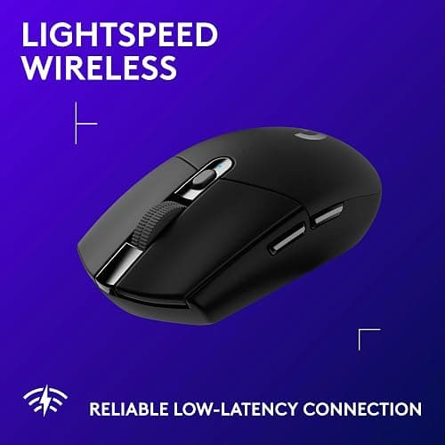 Logitech G305 LIGHTSPEED Wireless Gaming Mouse, Hero 12K Sensor, 12,000 DPI, Lightweight, 6 Programmable Buttons, 250h Battery Life, On-Board Memory, PC/Mac - Black thumbnail 3