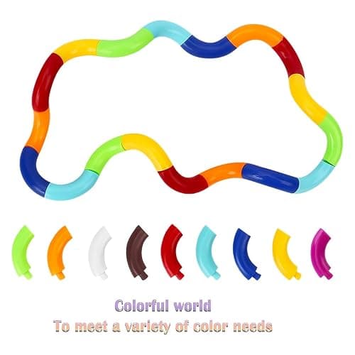 7PCS Quiet Twisty Fidget Toys – Squeeze, Twist, and Spin – Multicolored Sensory Toys for Kids and Adults, Stress Relief Toys & Educational Tools for Classroom,Alternative Gifts thumbnail 5