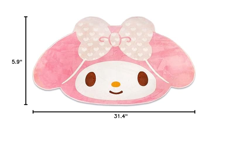 Roffatide Cartoon Melody Pattern Cute Fur Area Rug Blanket Rug Non-Slip Door Floor Mats Carpet for Home 80 * 120cm thumbnail 2