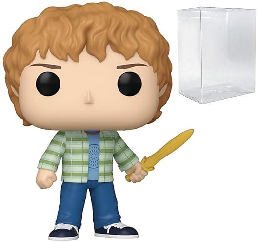 POP TV: Disney - Percy Jackson and The Olympians, Percy Jackson Funko Vinyl Figure (Bundled with Compatible Box Protector Case), Multicolored, 3.75 inches
