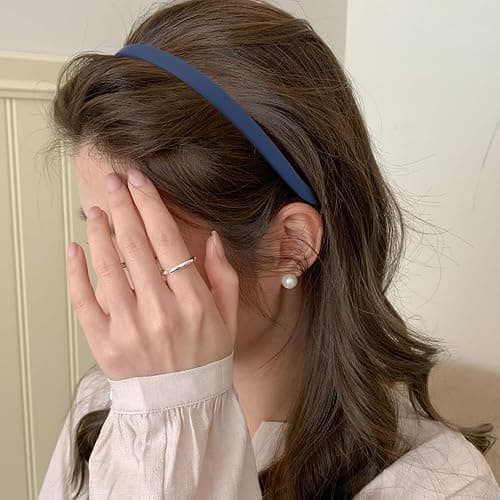 TOBATOBA Headbands for Glasses Wearers No Pressure No Headache Hairbands Square Sunglasses Headband for Women Comfortable Head bands for Girls Non Slip with Teeth 6Pcs thumbnail 6