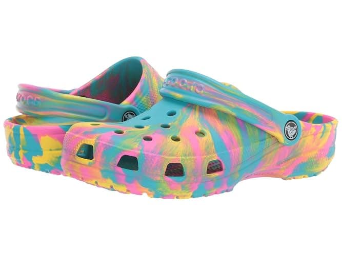 Crocs Kids' Classic Marbled Tie-Dye Clog - Image 1