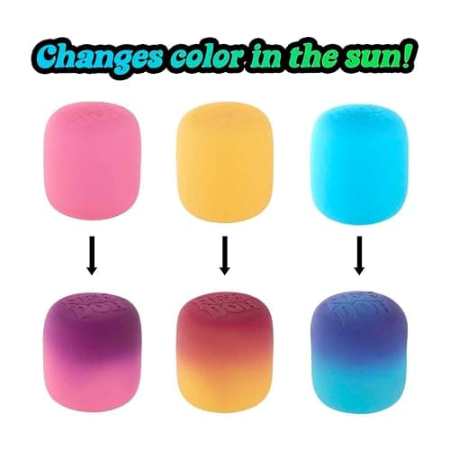 Schylling NeeDoh Mello Mallo - Sensory Toy with a Satisfying Dough Filling - Changes Color in The Sun - Ages 3 and Up - Color May Vary; One Per Pack thumbnail 4