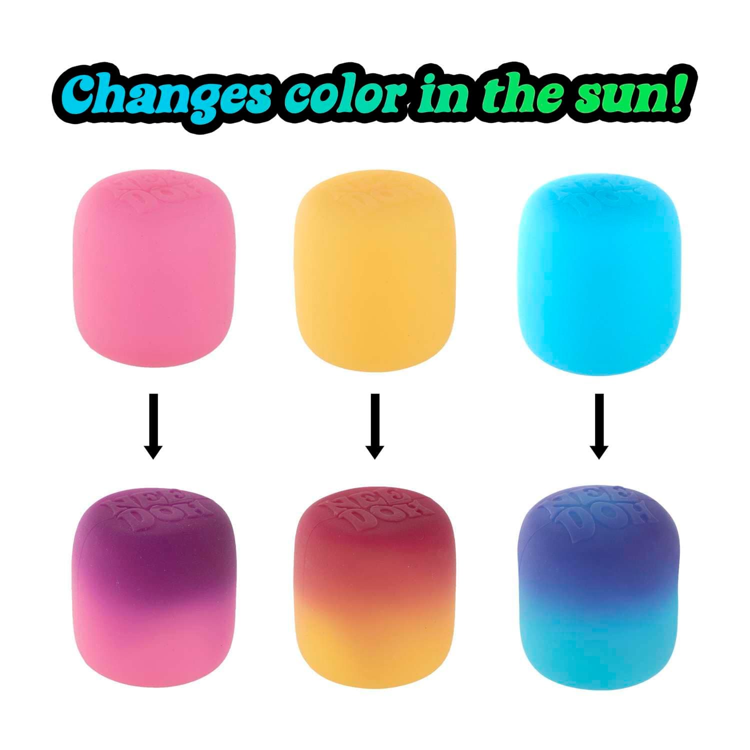 Mello Mallo NeeDoh – Sensory Squishy Toy, Colour-Changing Marshmallow, Sun-Activated Transformation, Doh-Filled Fidget Fun, Assorted Colours, 5.72cm, Ages 3+ thumbnail 3