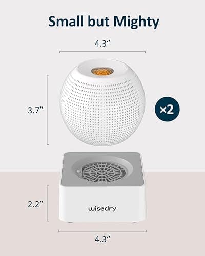Rechargeable White Mini Dehumidifier thumbnail 2