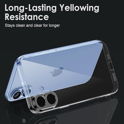 Shamo's Clear TPU Case for iPhone 17 – with Camera Protection, Ultra Slim, Shockproof, Anti-Yellowing, Scratch-Resistant, Wireless Charging Compatible, Enhanced Grip (for iPhone 17) thumbnail 5