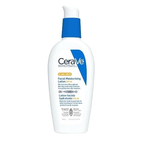 CeraVe AM Face Moisturizer SPF 30 with Niacinamide, 89mL | Facial Moisturizer with Hyaluronic Acid, Broad Spectrum UVA/UVB, No White Cast, Dermatologist Recommended, Travel Size - Image 1