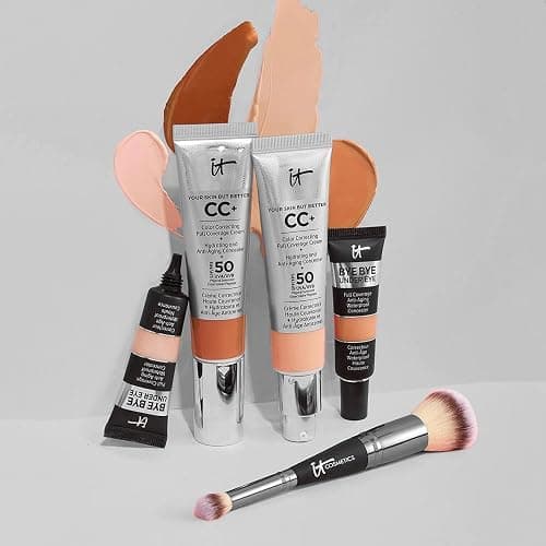 IT Cosmetics Heavenly Luxe Complexion Perfection Foundation Make Up Brush #7, Double-Ended and Multi-Use for Seamless Application thumbnail 6