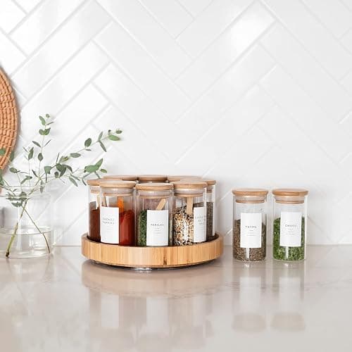 Minimalist Spice Labels for Glass Jars - 142 Spice Jar Labels Preprinted Waterproof, White Rectangle Herb Stickers, Seasoning Herb Containers Kitchen Pantry Organization thumbnail 8