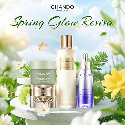 CHANDO HIMALAYA Green Tea Clay Purifying Mask 100g/3.53oz, Pore Clearing Mud Mask with Green Tea Extract and Portulaca Extract, Oil Control Spa Facial Mask for All Skin Types thumbnail 2