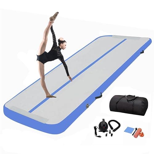 DAIRTRACK Inflatable Gymnastics Air Mat 10ft/13ft/16ft/20ft Tumble Track Tumbling Mats for Home Use/Gym/Training/Cheerleading/Yoga/Water thumbnail 2