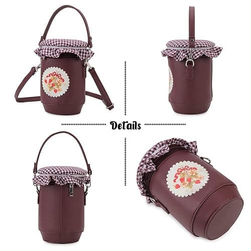 ENJOININ Fun Shape Purse for Women Novelty Handbags Unique Chain Crossbody Bag for Teens with Adjustable Shoulder Strap thumbnail 6